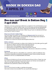 Leaflet A5 Broek in Sokken Dag