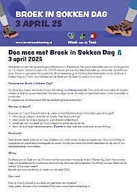 Leaflet A4 Broek in Sokken Dag